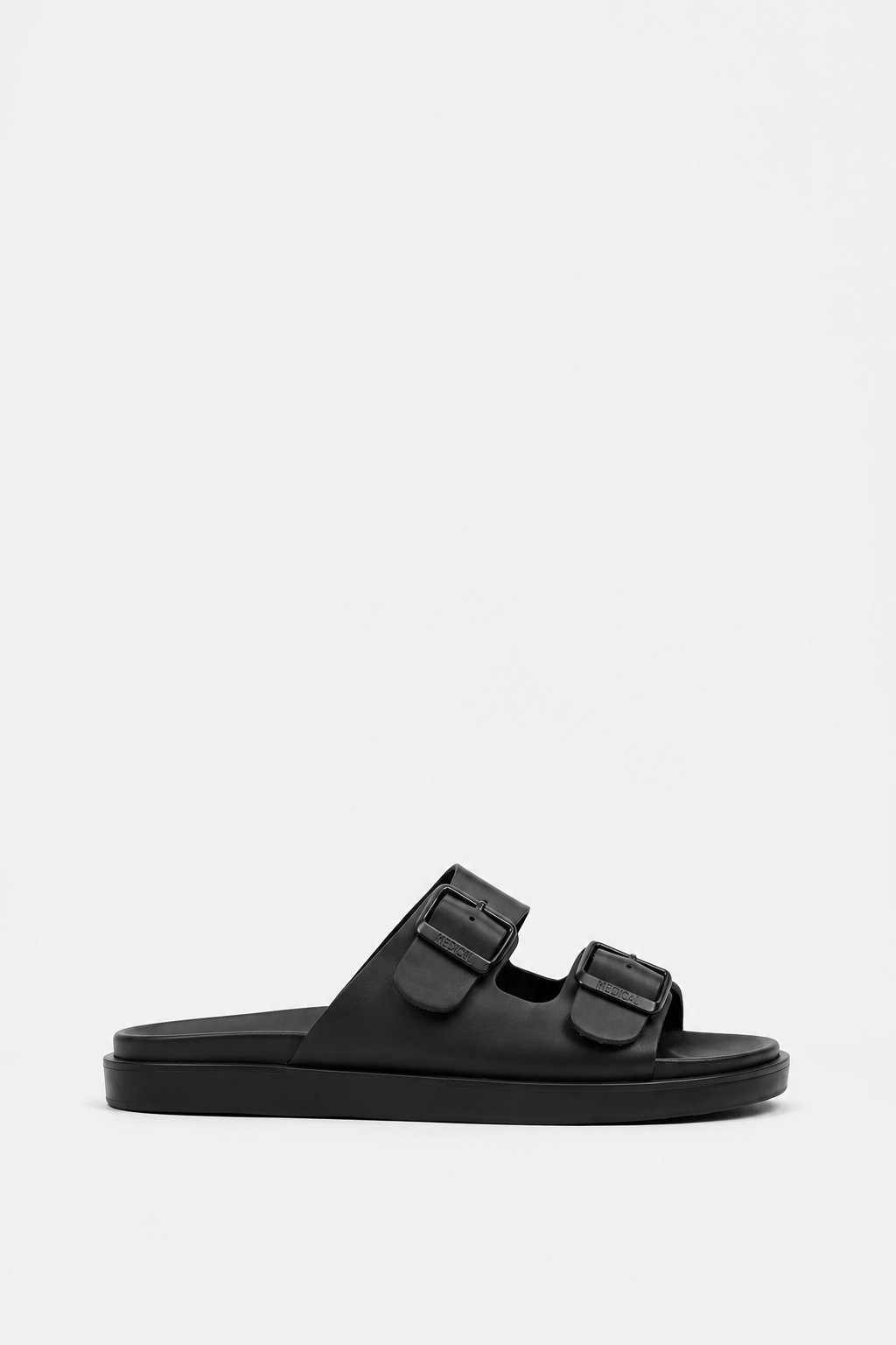 Sandales Double Boucle Noires
