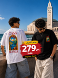 🌴 Casa Blanca – Le T-shirt Premium de l'Été ☀️ كازا بلانكا – أناقة الصيف تبدأ من هنا