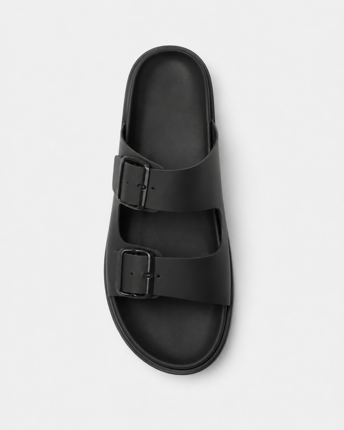 Sandales Double Boucle Noires
