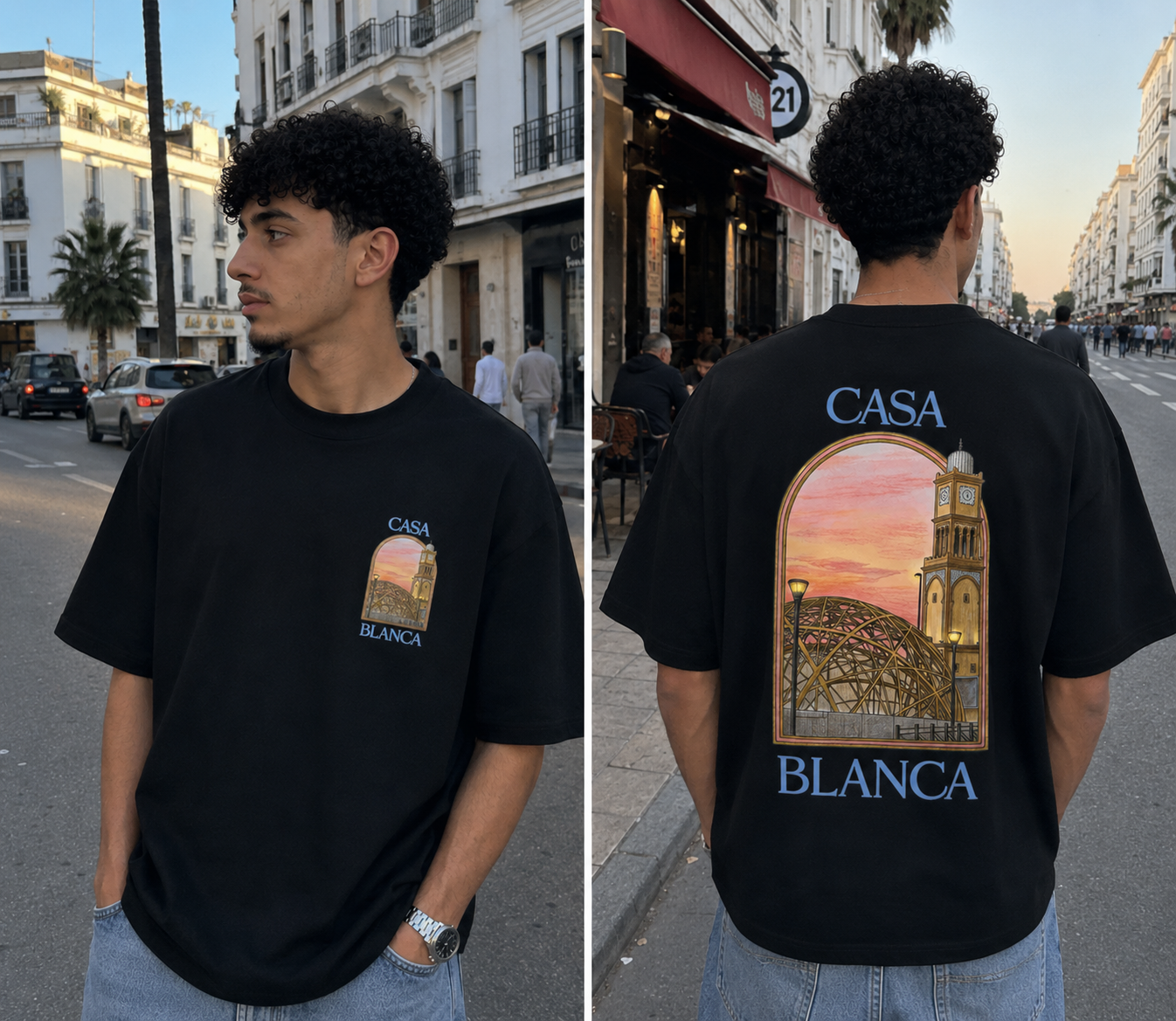 CASABLANCA medina T-shirt oversized