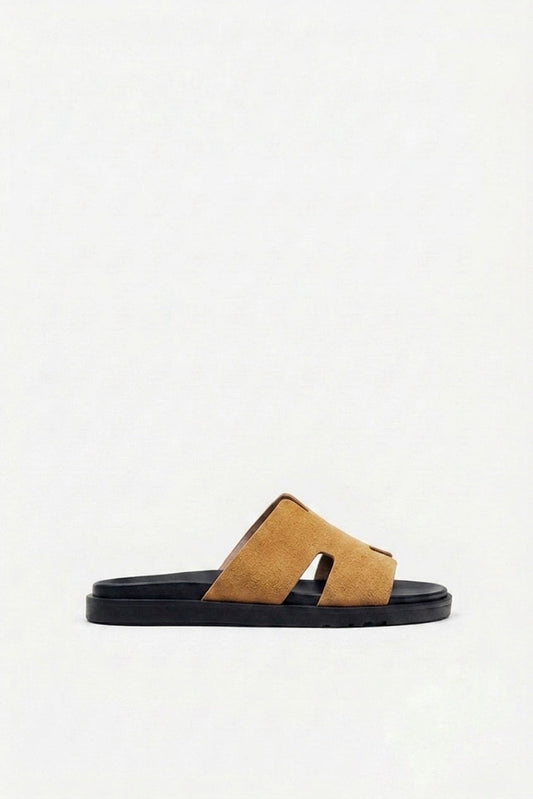 Sandales Daim Beige