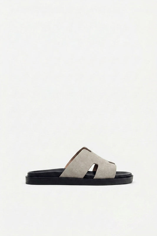 Sandales  Daim Gris