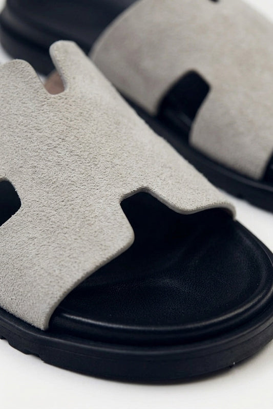 Sandales  Daim Gris