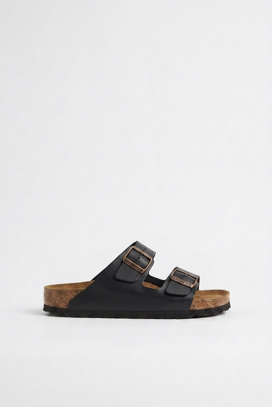 Sandales Double Boucle  Noir