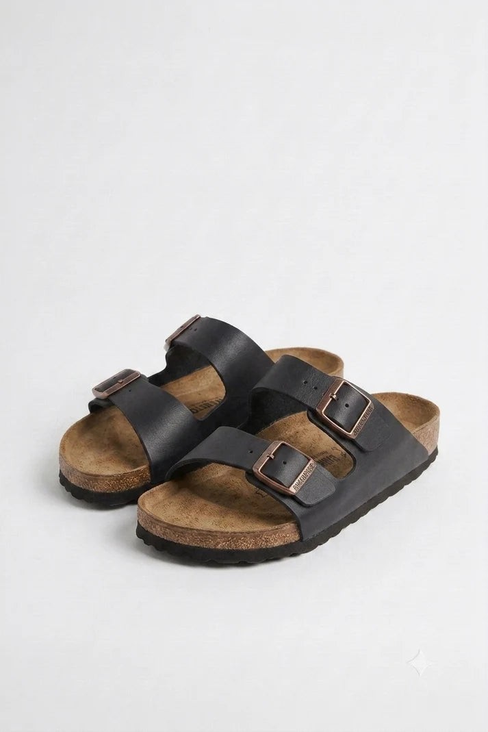 Sandales Double Boucle Noir– Lpixel Shoes