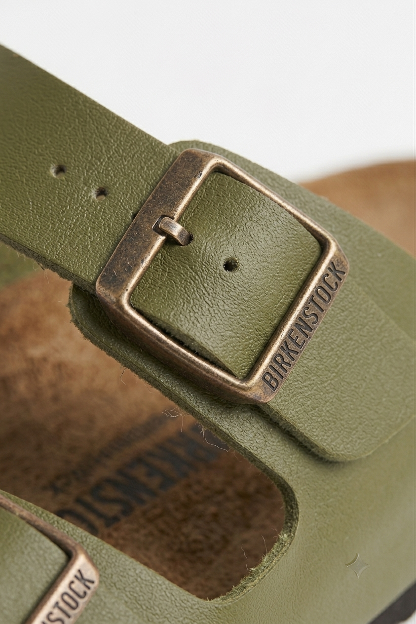 Sandales Double Boucle  Vert– Shoes