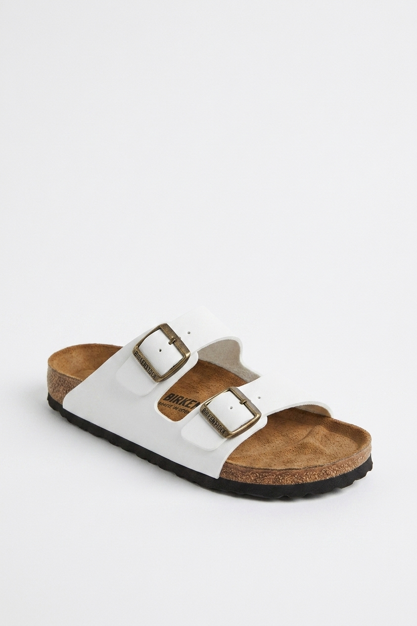 Sandales Double Boucle Blanches