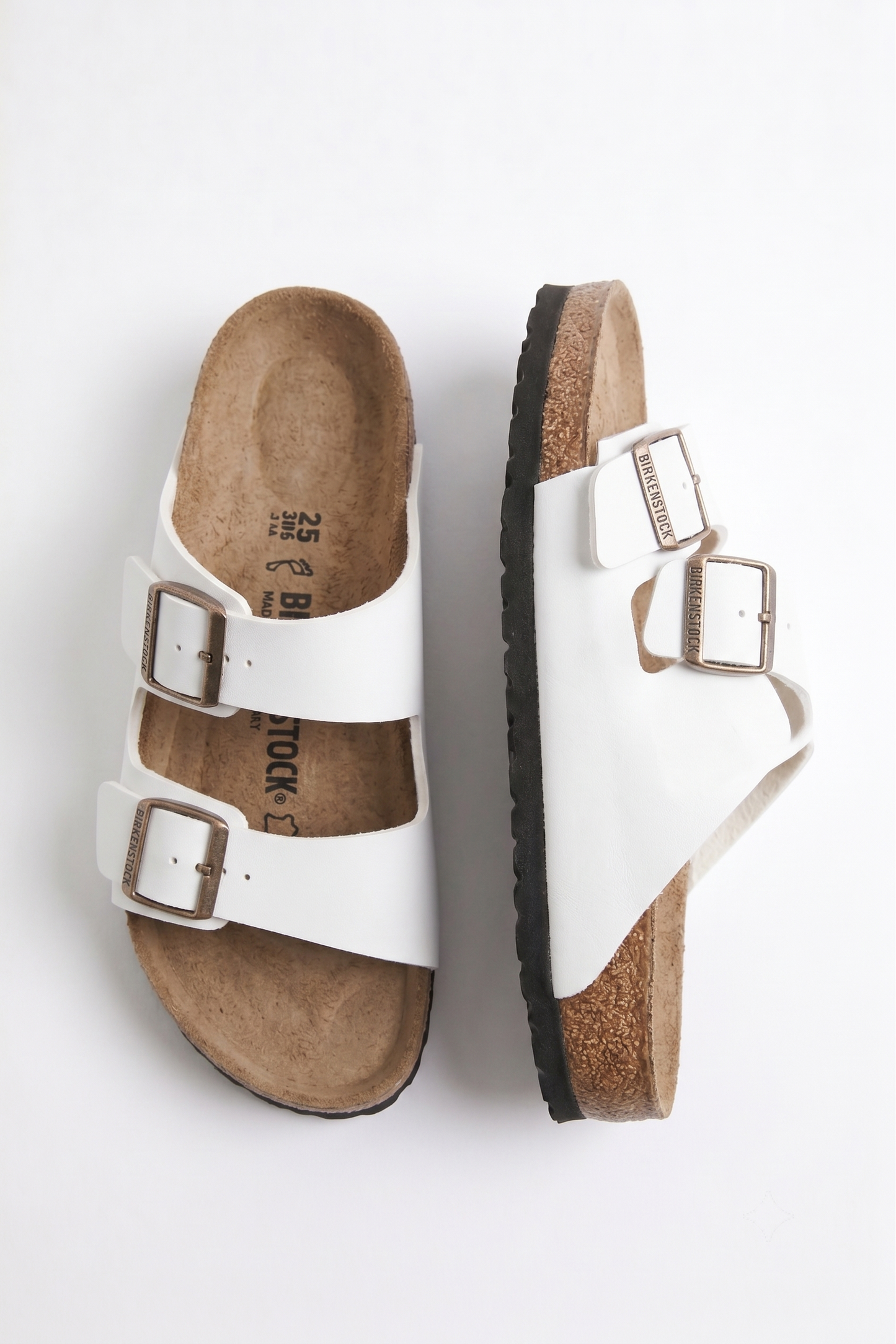Sandales Double Boucle Blanches